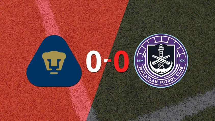 Pumas UNAM y Mazatlán no se sacaron ventaja y terminaron sin goles
