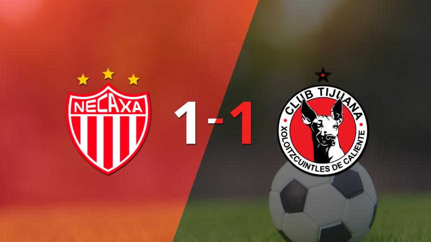 Tijuana logró sacar el empate a 1 gol en casa de Necaxa