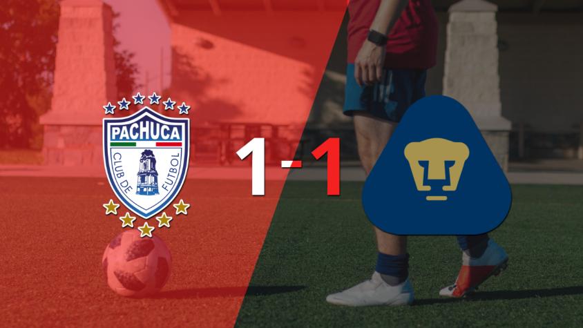 Pumas UNAM empató 1-1 en su visita a Pachuca