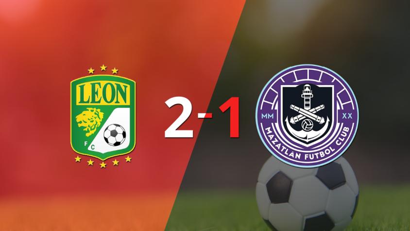 Con la mínima diferencia, León venció a Mazatlán por 2 a 1
