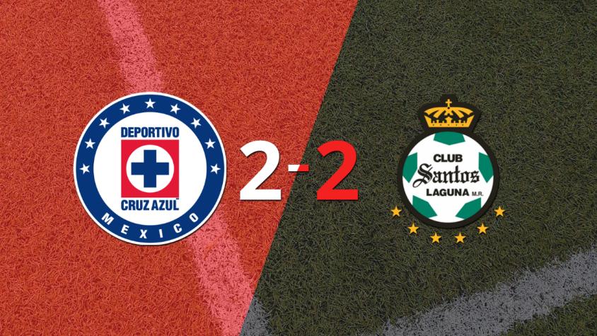 Harold Preciado firma un doblete en el empate en 2 entre Santos Laguna y Cruz Azul