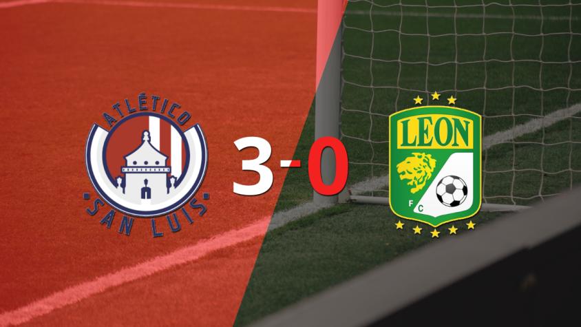 Tranquila victoria de Atl. de San Luis por 3 a 0 frente a León
