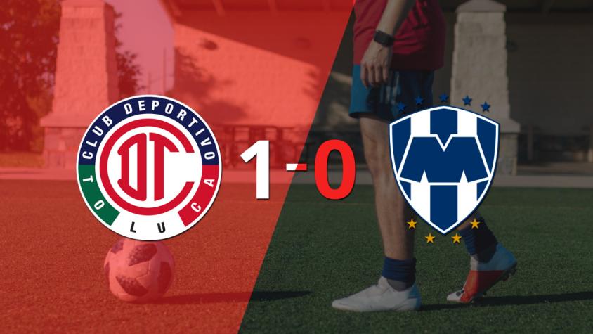A Toluca FC le alcanzó con un gol para derrotar a CF Monterrey en el estadio Nemesio Díez