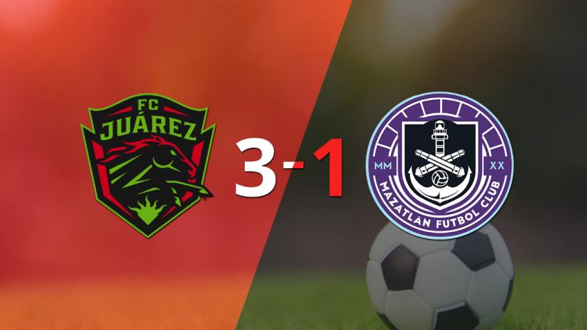 Mazatlán perdió 3-1 en su visita a FC Juárez