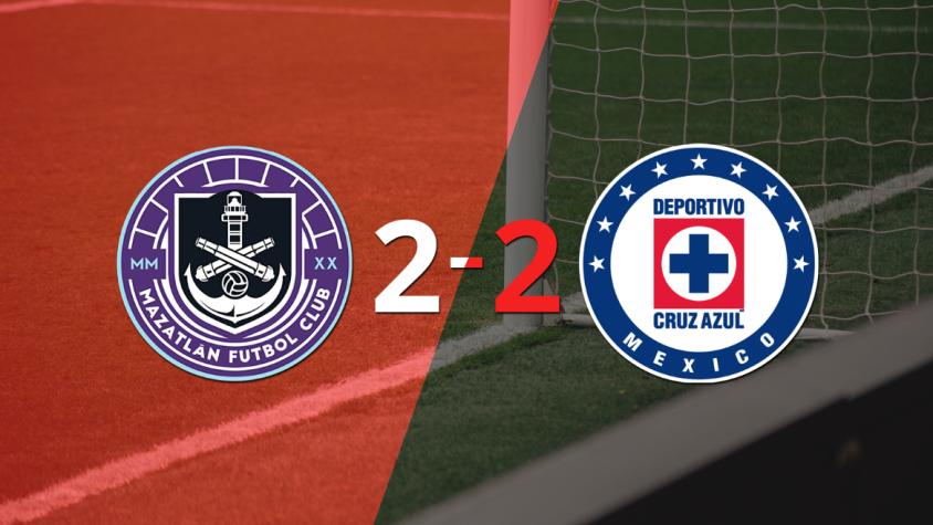 Con doblete de Diber Cambindo, Cruz Azul empató con Mazatlán 2-2