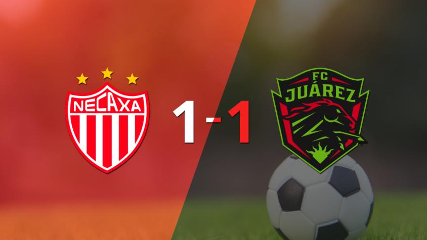 FC Juárez logró sacar el empate a 1 gol en casa de Necaxa
