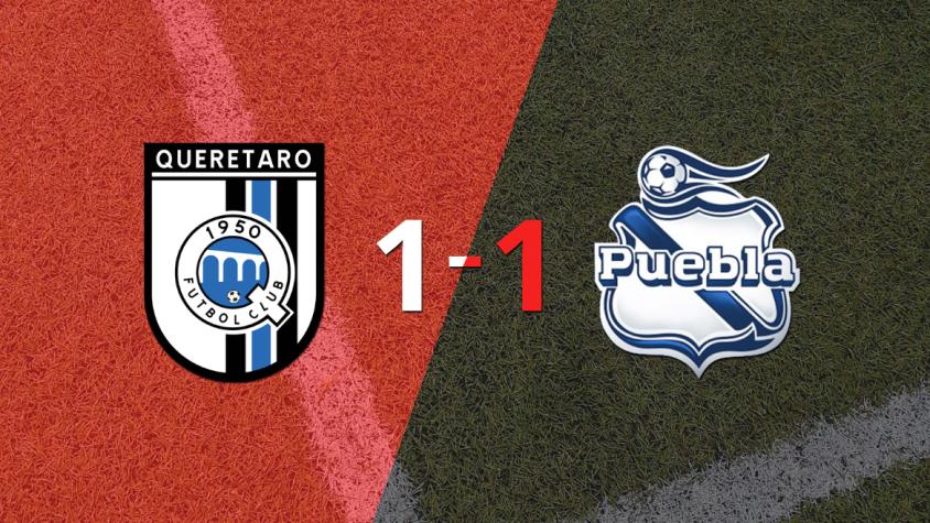 Querétaro no pudo en casa ante Puebla y empataron 1-1 