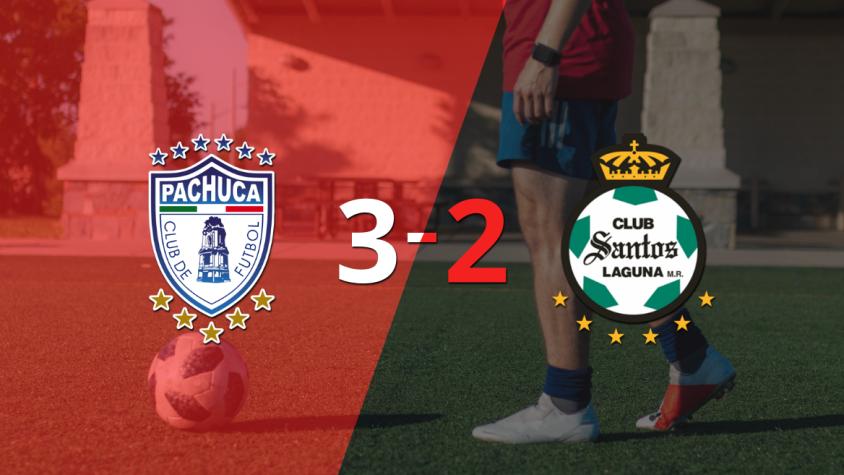 A puro gol, Pachuca se quedó con la victoria frente a Santos Laguna por 3 a 2