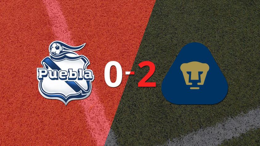 César Huerta anota doblete en la victoria por 2 a 0 de Pumas UNAM sobre Puebla