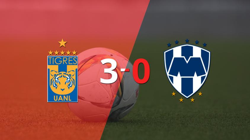 Con un doblete, Tigres se quedó con el clásico regio ante CF Monterrey