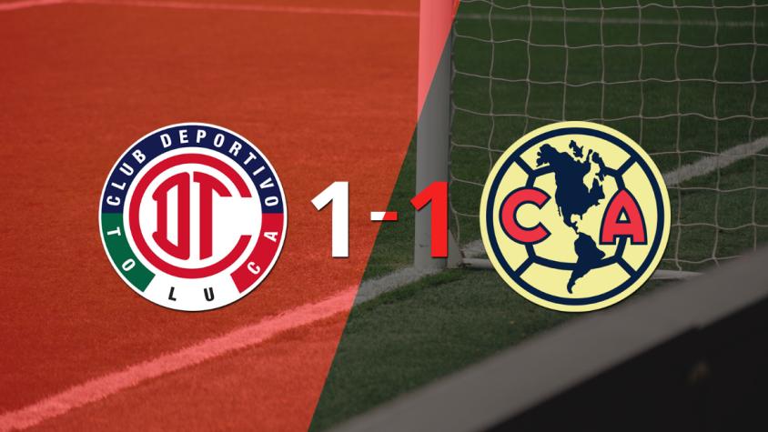 Toluca FC logró sacar el empate de local frente a Club América
