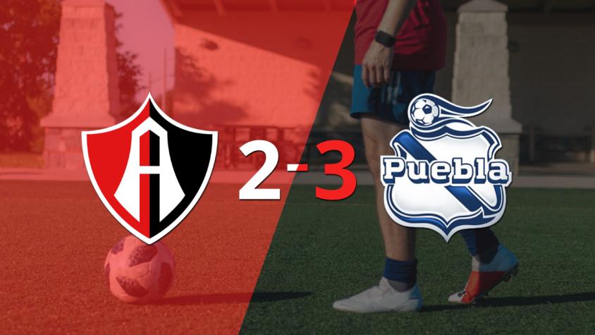 En un partido increíble, Puebla le ganó a Atlas por 3 a 2