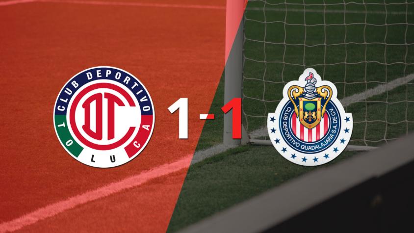 Toluca FC logró sacar el empate de local frente a Chivas