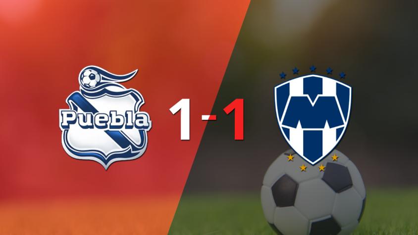 Empate a uno entre Puebla y CF Monterrey