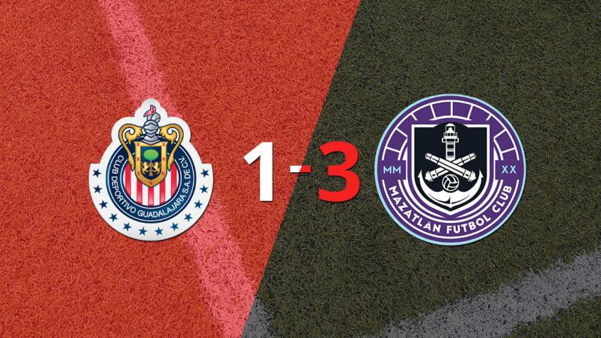 Mazatlán venció en su casa a Chivas por 3-1