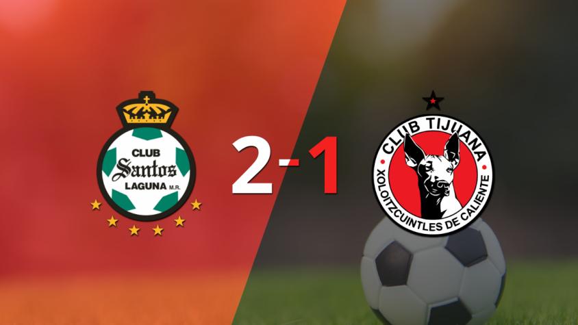 Tijuana cayó 2-1 en su visita a Santos Laguna