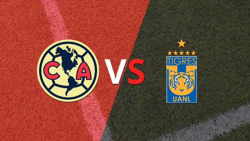 Victoria parcial para Club América sobre Tigres en el estadio Azteca