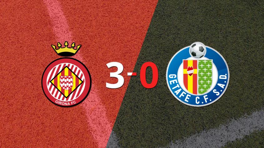 Girona goleó 3-0 a Getafe con doblete de Cristhian Stuani