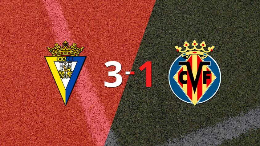 Cádiz superó a Villarreal con dos tantos de Darwin Machís