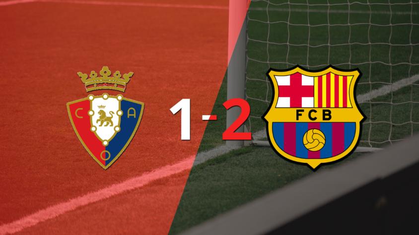 Barcelona ganó por 2-1 en su visita a Osasuna