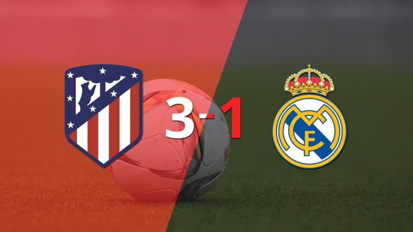 Con un doblete, Atlético de Madrid se quedó con el Derbi de Madrid ante Real Madrid
