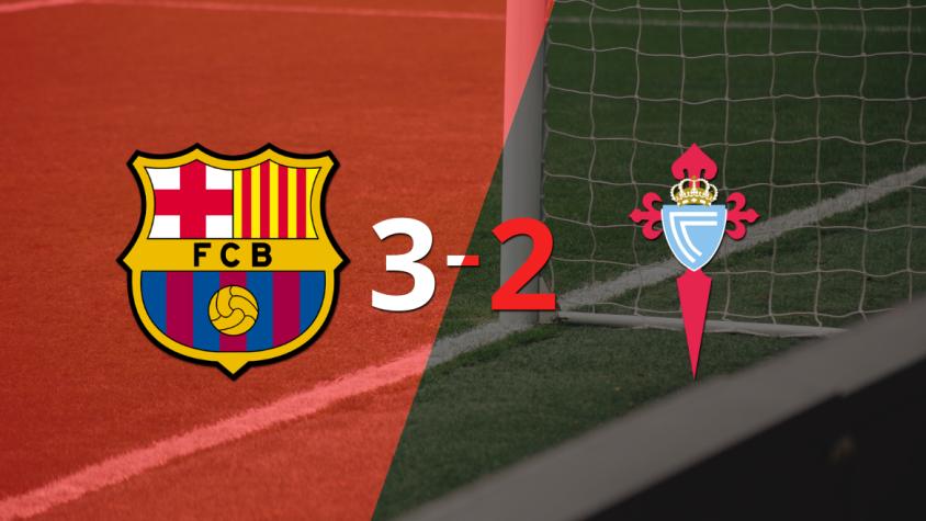 Robert Lewandowski ayudó con doblete a Barcelona en victoria frente a Celta