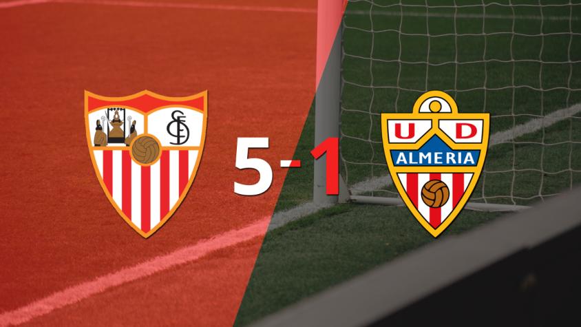 Tranquila victoria de Sevilla por 5 a 1 frente a Almería