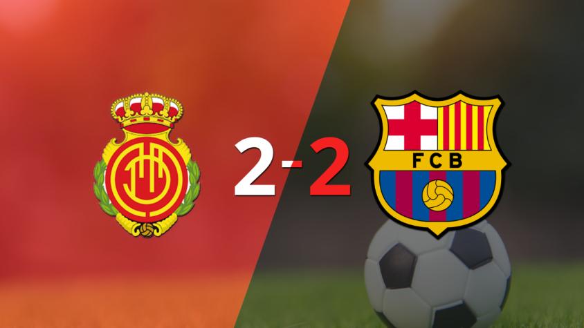 Mallorca y Barcelona igualaron 2 a 2