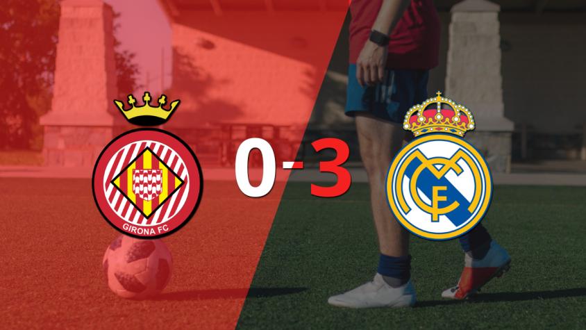 De visitante, Real Madrid goleó a Girona con un contundente 3 a 0