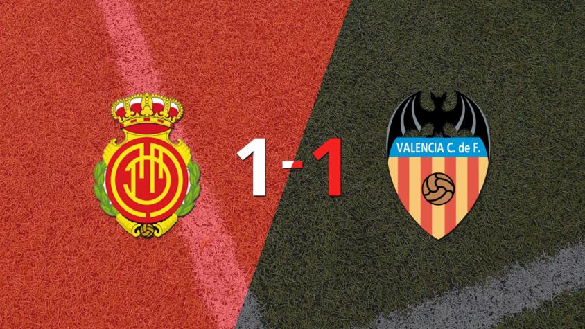 Mallorca no pudo en casa ante Valencia y empataron 1-1 