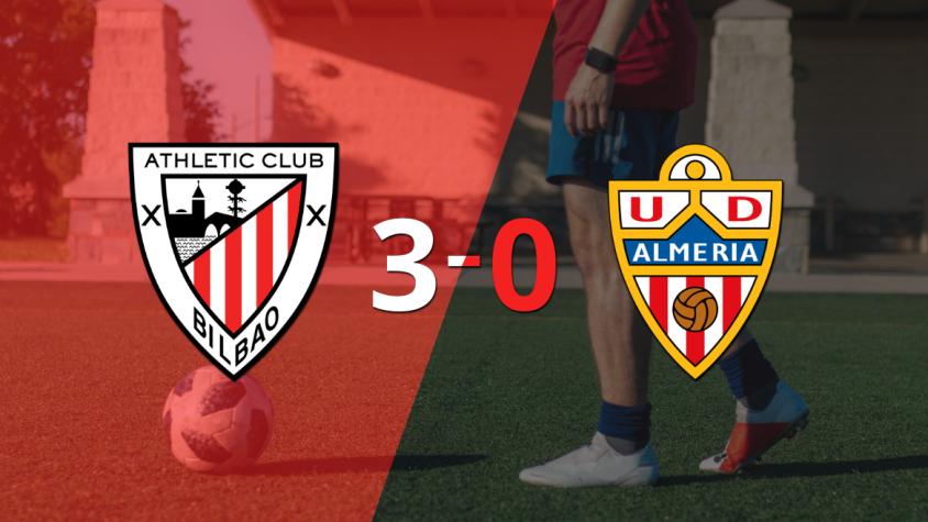 Athletic Bilbao golea 3-0 como local a Almería