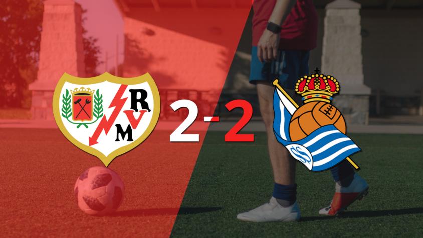 Real Sociedad empató 2-2 ante Rayo Vallecano con doblete de Mikel Oyarzábal