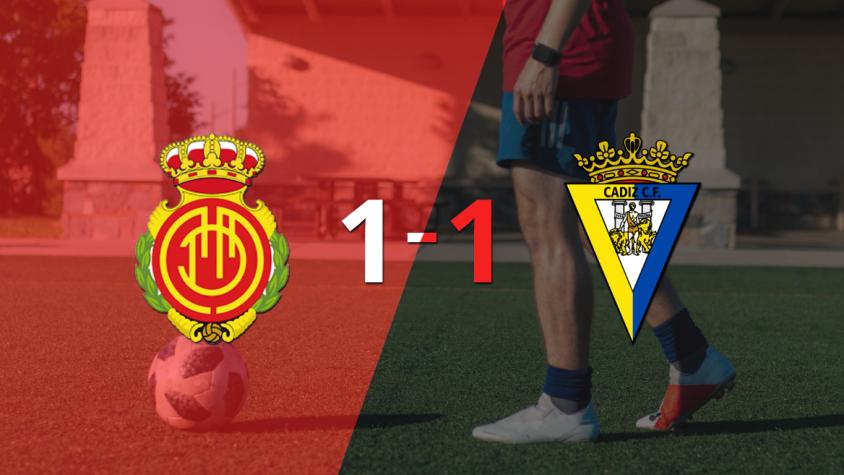 Mallorca y Cádiz se reparten los puntos y empatan 1-1