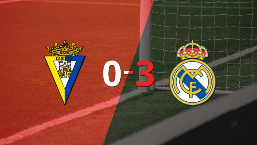 Cádiz cayó ante Real Madrid con dos goles de Rodrygo