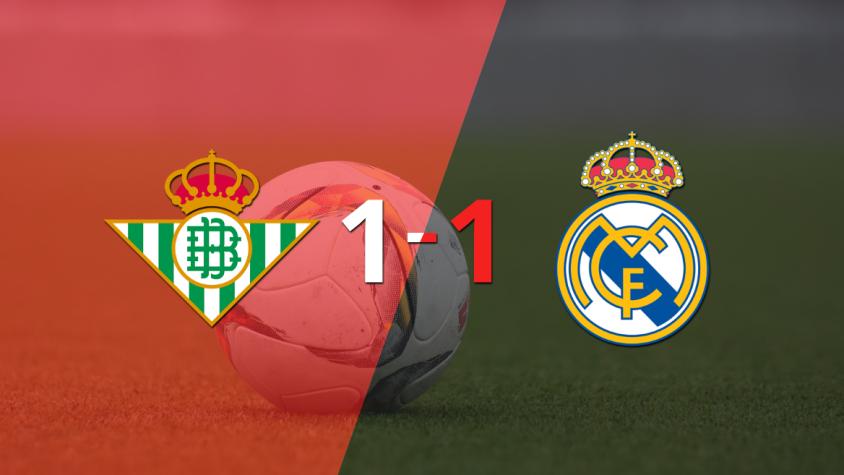 Betis y Real Madrid igualaron 1 a 1