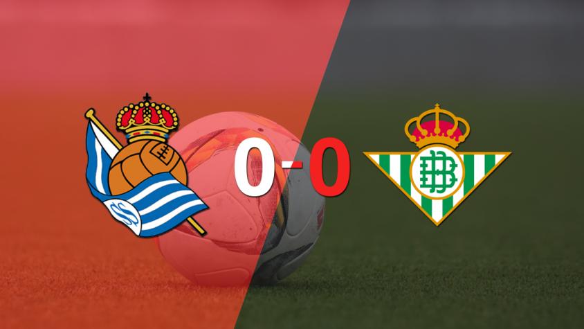 Cero a cero terminó el partido entre Real Sociedad y Betis