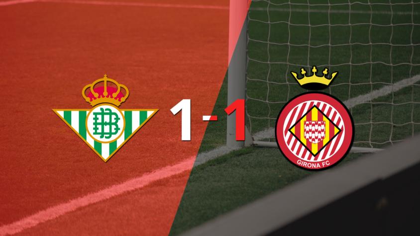Betis logró sacar el empate de local frente a Girona