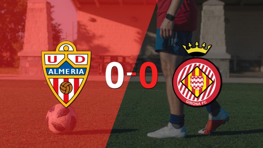 Sin muchas emociones, Almería y Girona empataron 0-0