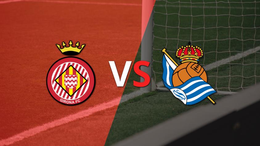 Se juega el segundo tiempo del empate en 0 entre Girona y Real Sociedad