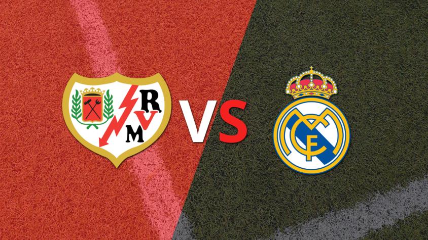 Se juega el segundo tiempo buscando el desempate entre Rayo Vallecano y Real Madrid