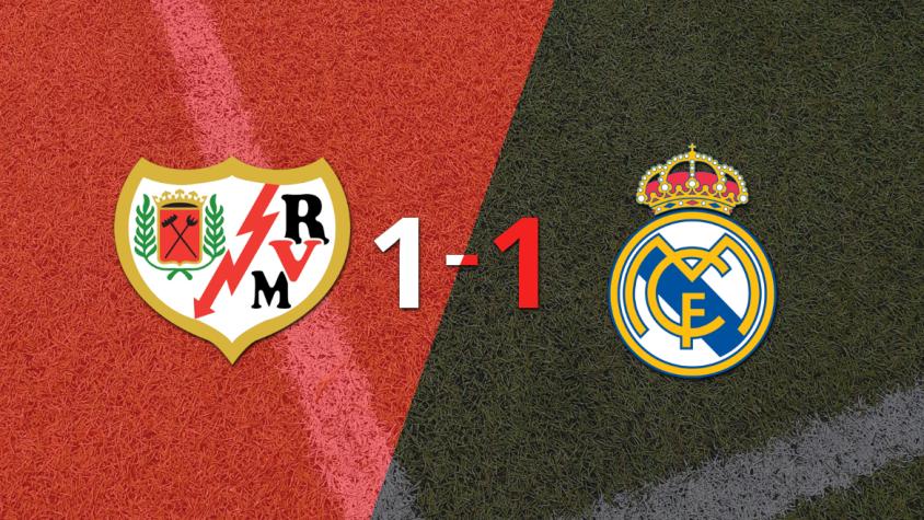 Rayo Vallecano no pudo en casa ante Real Madrid y empataron 1-1 