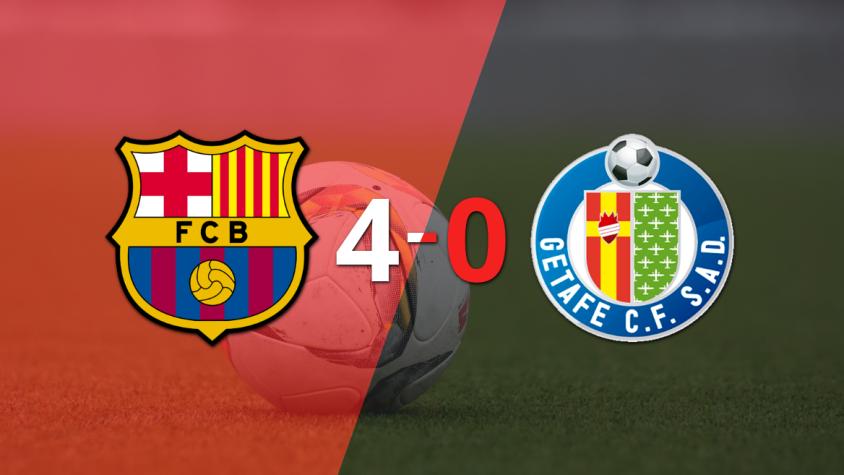 Getafe fue superado fácilmente y cayó 4-0 contra Barcelona
