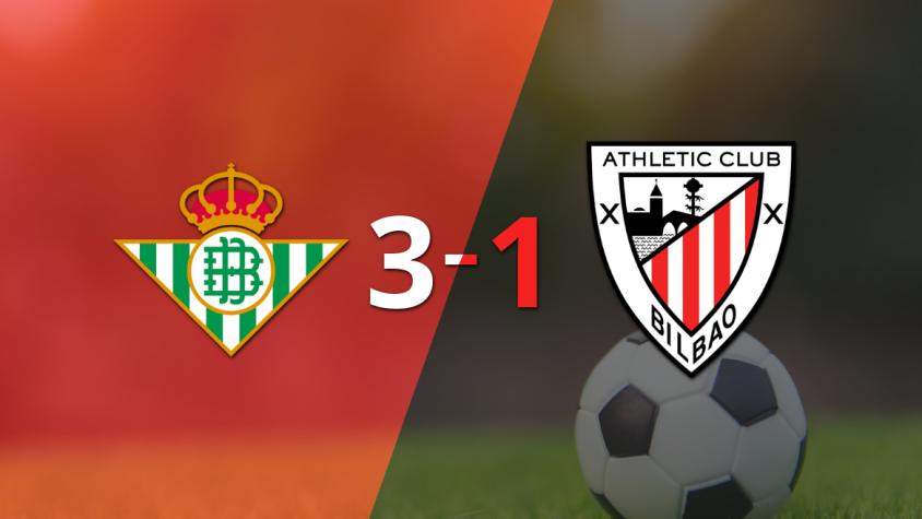 Athletic Bilbao perdió 3-1 en su visita a Betis