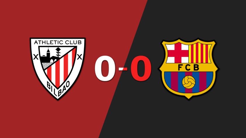 Sin muchas emociones, Athletic Bilbao y Barcelona empataron 0-0
