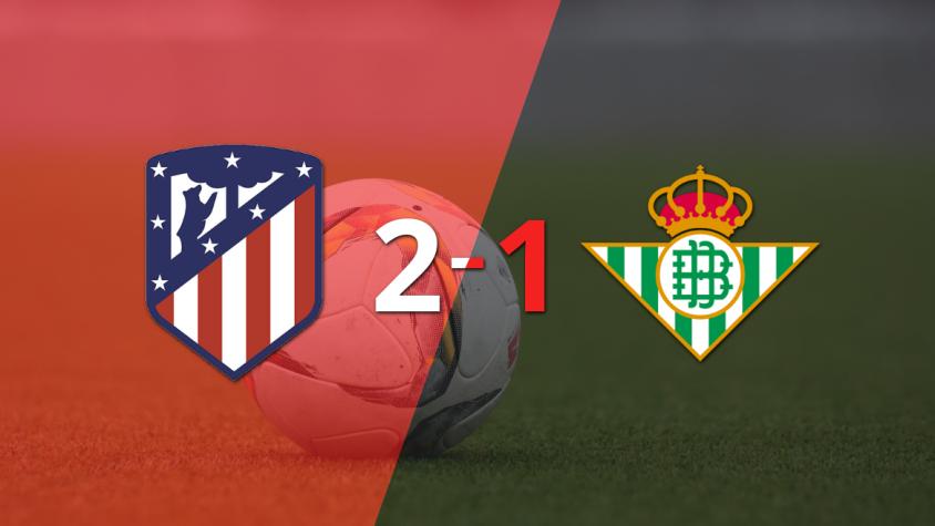 Betis no pudo con Atlético de Madrid y perdió 2 a 1