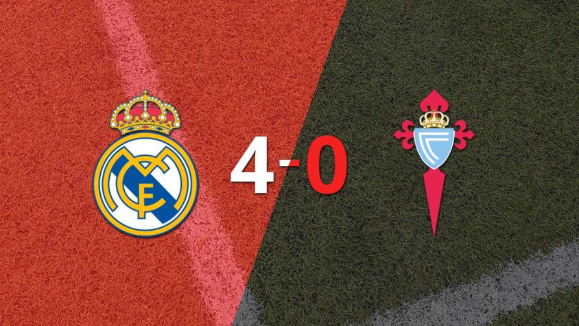 Real Madrid liquidó en su casa a Celta por 4 a 0