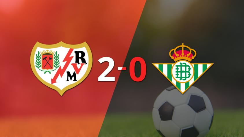 Rayo Vallecano marcó dos veces en la victoria ante Betis en el estadio Estadio de Vallecas