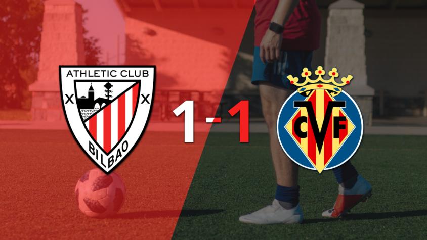 Villarreal empató 1-1 en su visita a Athletic Bilbao