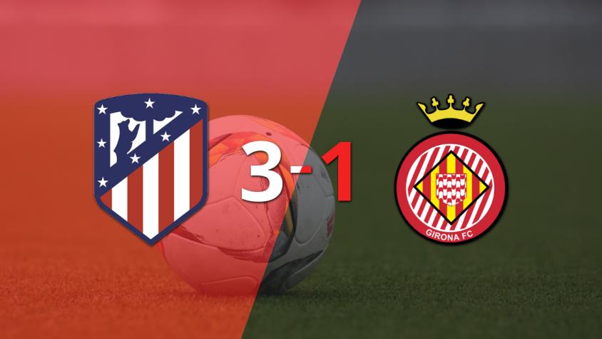 Atlético de Madrid se impone con remontada 3-1 sobre Girona