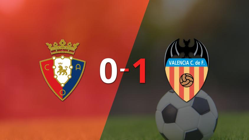 Valencia logró la victoria por 1 a 0 ante Osasuna